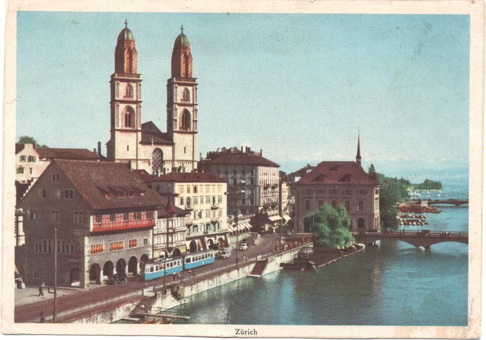 Zwitserland - Tramlijnen (Trams / Wagens - Ansichtkaarten (Collectie van 215) - 1912