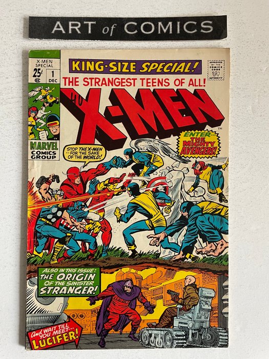 X-Men King-Size Special #1 (Annual #1) - Higher Grade - Rare - Softcover - Erstausgabe - (1970)