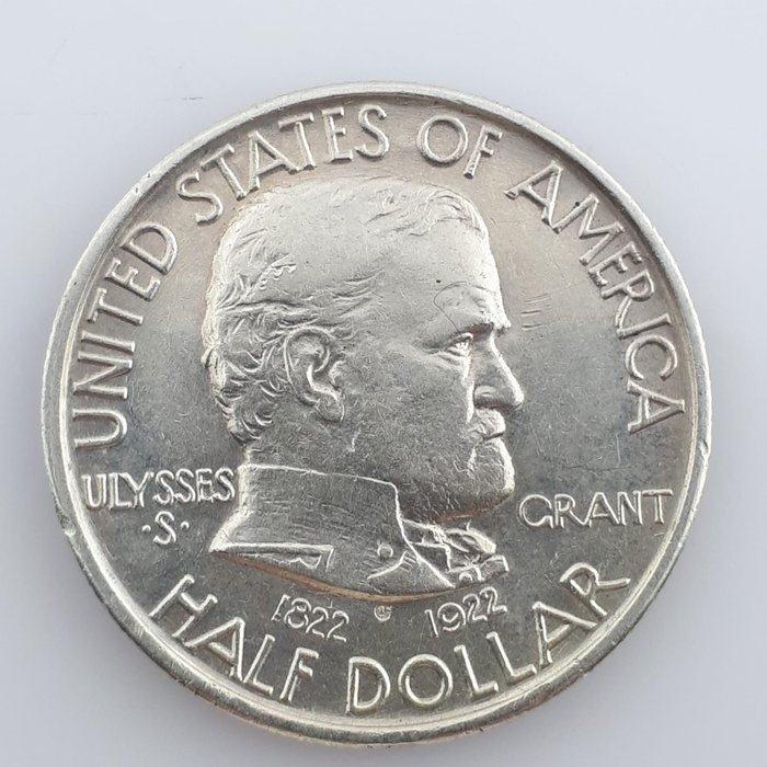 United States. 50 Cents 1922 'Grant'