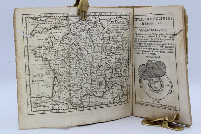 M. Lieutaud - Connoissance des temps pour l'Année 1718 au Méridien de Paris - 1717