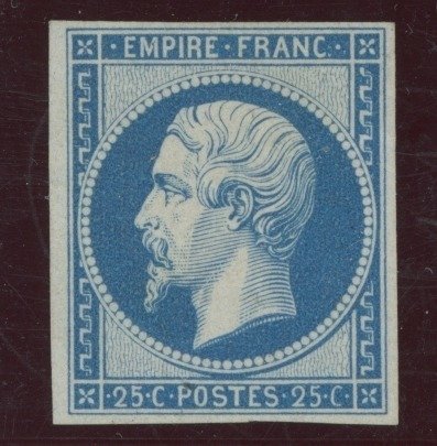 France 1862 - Réimpression 1862 du 25 cts EmpireNapoléon signé Calvès - Maury n°15f