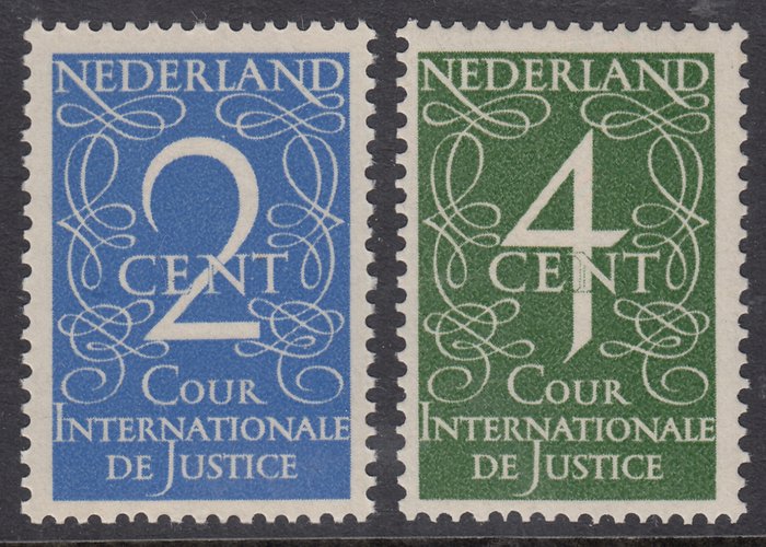 Netherlands 1950 - Official stamps, Cour de Justice - NVPH D25/D26