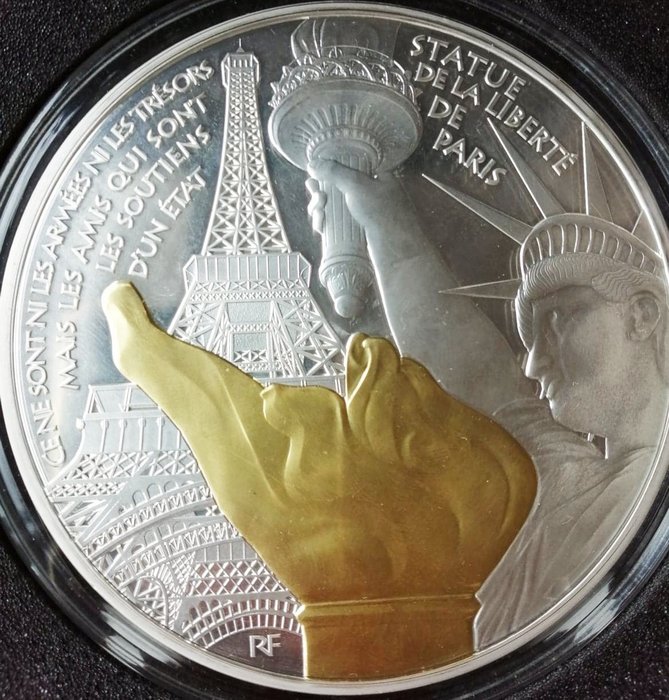 France. 500 Euro 2017 "Statue de la Liberté" 1 Kg argent pur, 274/500 exemplaires