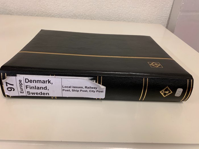 Nordics - Umfangreiche Sammlung Dänemark , Schweden , Finland mit Eisenbahnmarken, Localpost ,City Post