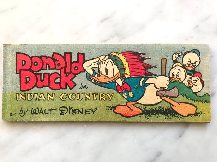 Donald Duck, Mickey Magazine D-1 - Donald Duck in Indian Country - Agrafé - EO - (1950)