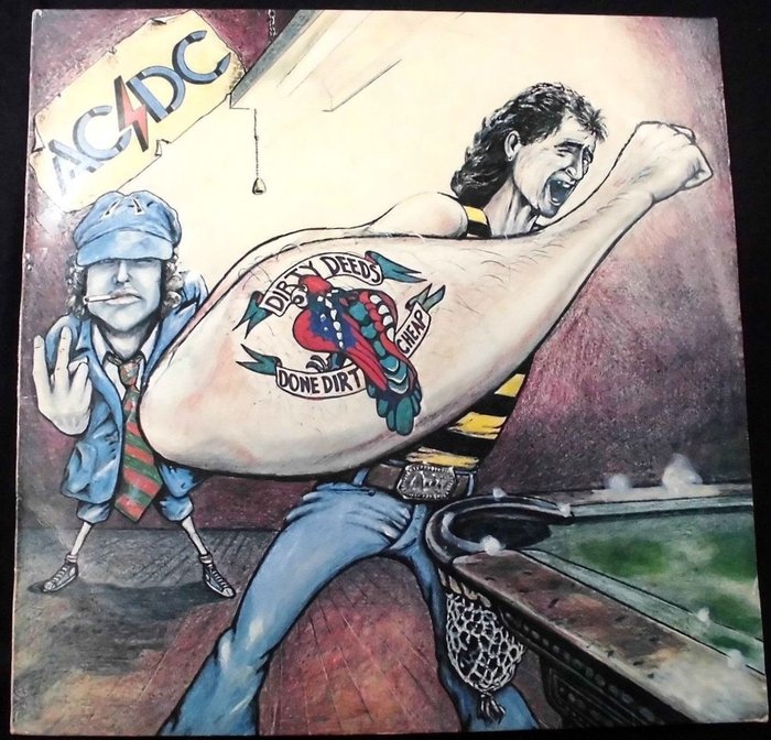 AC/DC - Dirty Deeds Done Dirt Cheap [Australian Promo Release] - LP Album - 1st Pressing, Promo pressing - 1976