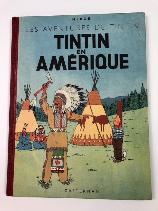 Tintin T3 - Tintin en Amérique (B1) - C - Neuauflage - (1947)
