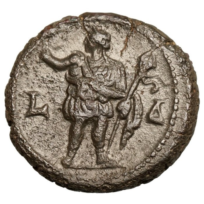 Egypt. Alexandria, Roman Empire (Provincial). Philip I (AD 244-249). BI Tetradrachm,  ALEXANDRIA mit Elefantenskalp und Vexillum, Rare!