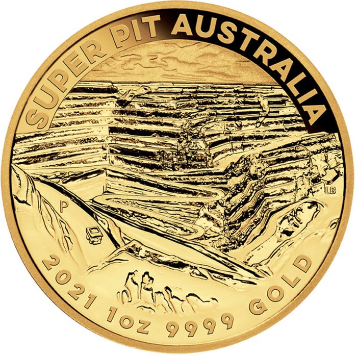 Australien. 100 Dollars 2021 Super Pit - 1 oz