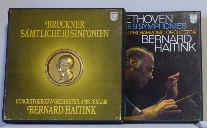 Bernard Haitink (conductor) - 2 Classical Box Sets - Sämtliche 10 Sinfonien /  Beethoven the 9 symphonies - Multiple titles - LP Box set - 1975/1976