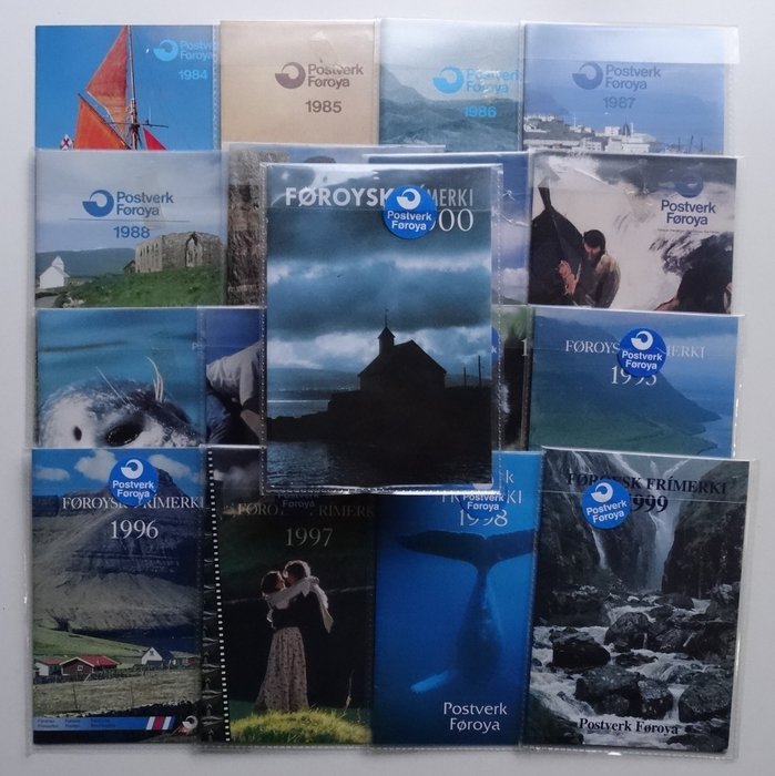 Faroe Islands 1984/2000 - Complete series of official year sets