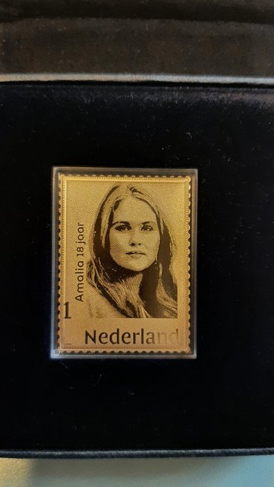 Niederlande 2021 - Golden stamp Princess Amalia 18 years