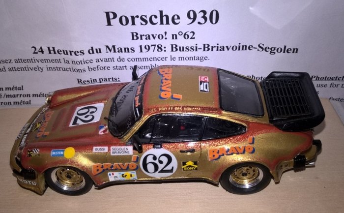 Renaissance - 1:43 - Porsche 930/911 Turbo BRAVO Le Mans 1978 #62 - RENI097