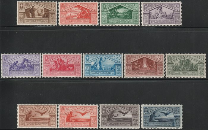 Italy Kingdom 1937 - Virgil complete set with airmail - Sassone S.90