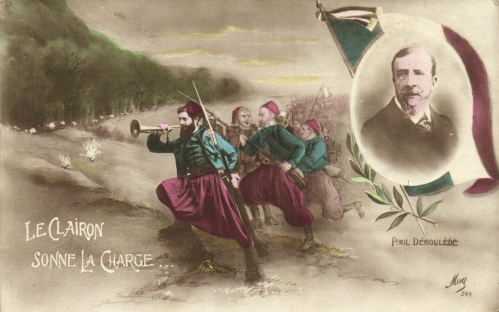 France - Patriotisme militaire - Y compris les drapeaux et les armes - Principalement la Première Guerre - Cartes postales (Collection) - 1910-1930