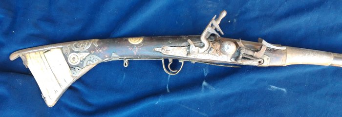 Macao - XIX secolo - Artesanal - Fantasia - Poudre noire - Schioppo, fucile a pietra focaia - Fucile - 14mm cal