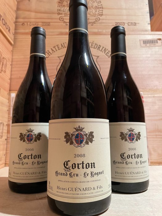 2008 Corton Grand Cru "Le Rognet", Henri Guenard - Corton - 3 Bottles (0.75L)