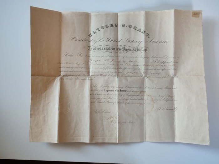 Stati Uniti d'America - Documento - 1869