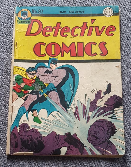 Detective Comics No 97 - Batman with Robin - The Boy Wonder - Broché - Exemplaire unique - (1945)