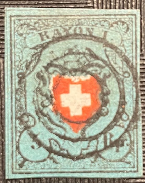Zwitserland 1850 - “Rayon I” without cross frame