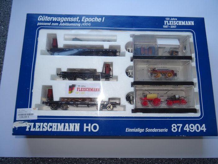 Fleischmann H0 - 87 4904 - Freight wagon set - KPEV