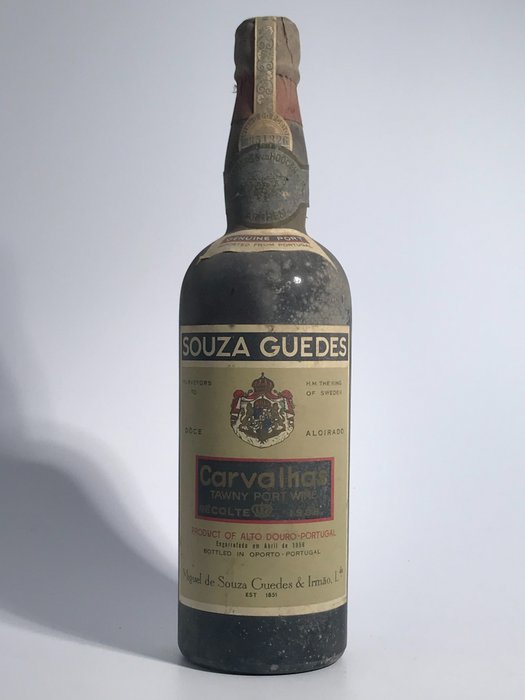 1908 Souza Guedes - Quinta das Carvalhas Colheita Port - 1 Bottiglia (0,75 litri)