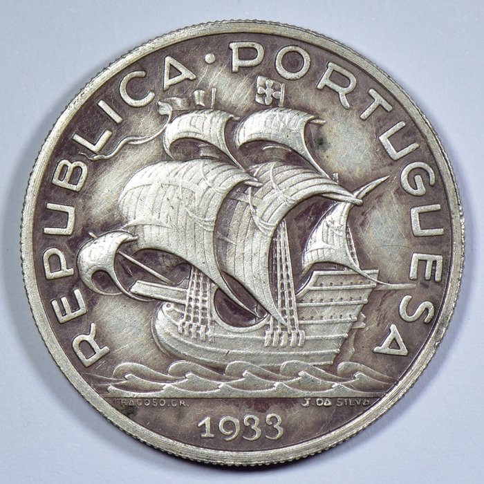 Portugal. República. 10 Escudos 1933 - Escassa