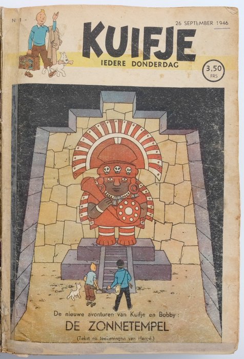 Kuifje (magazine) - Eerste en tweede jaargang 1946/1947 - Compleet - Gebonden - Erstausgabe - (1946/1947)