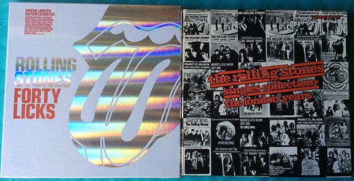 Rolling Stones - Forty Licks + "Singles Collection - The London Years" - Multiple titles - CD Box set, Limited edition, Official merchandise memorabilia item - Various pressings (see description) - 2002/1989