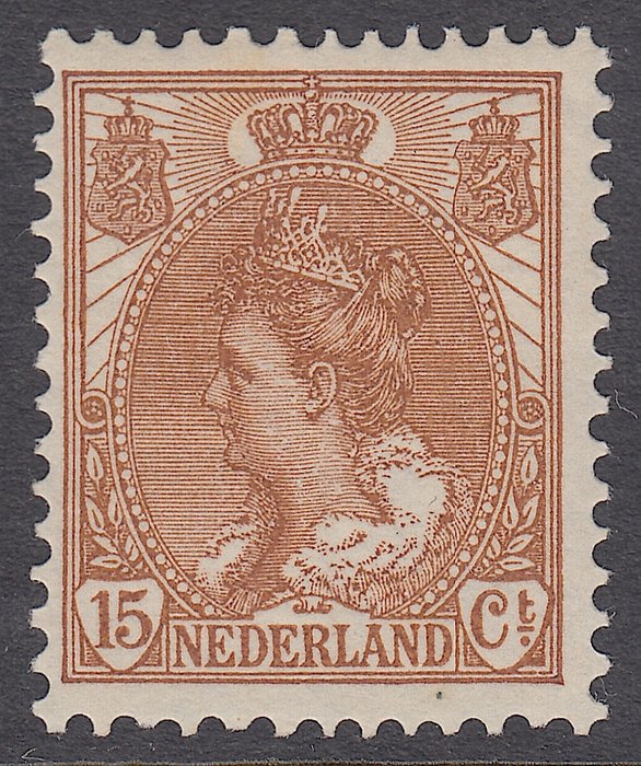 Niederlande 1899 - Queen Wilhelmina type ‘fur collar’ - NVPH 64