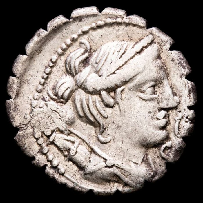 Roman Republic. Ti. Claudius Nero. AR Denarius,  Rome 79-78 BC - Diana / Victory in biga right / A - TI.CLAVD.TI. F- AP.MN