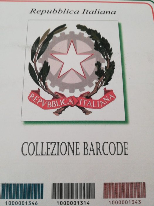 Italian Republic 2012/2013 - Album with complete issues of stamps with barcodes of the two years