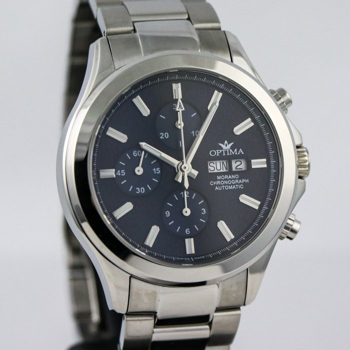 Preview of the first image of Optima - MORANO Valjoux automatic - OSA464-SS-9 "NO RESERVE PRICE" - Men - 2011-present.