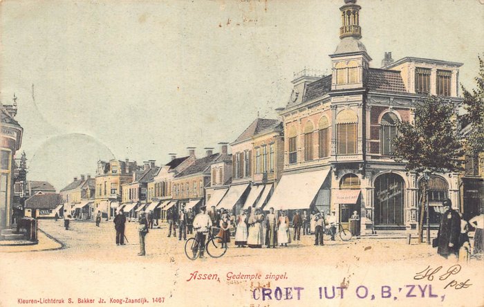 Niederlande - Assen - alte und sehr alte Stadtansichten - Postkarten (Sammlung von 41) - 1905