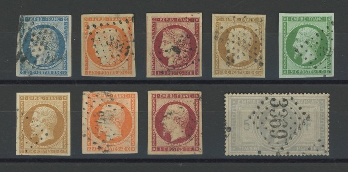 Frankrijk 1849 - Selected set of classic Ceres and Napoleon stamps - Value: over 7000. - Yvert entre les n°1 et 33