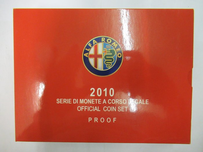 Italië, Italiaanse Republiek. Serie divisionale 2010 - Proof (incl. 5 euro in argento "Alfa Romeo")