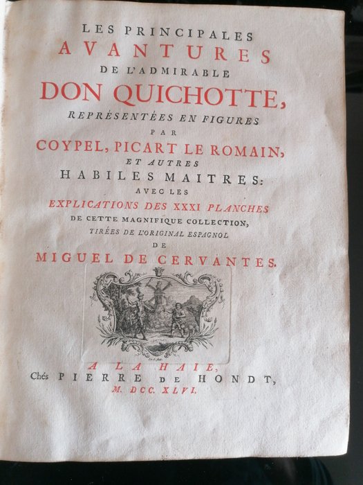 Miguel Cervantes - Les principales avantures de l'amirable don Quichotte - 1746