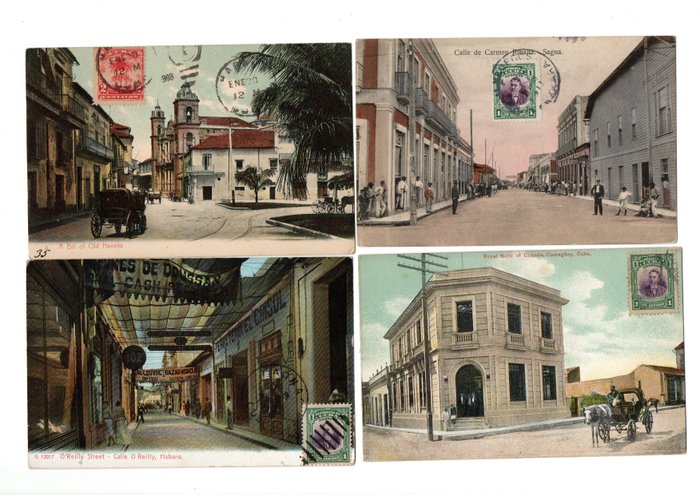 Kuba - Städte und Landschaften - Postkarten (Sammlung von 78) - 1907-1911