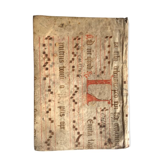 Ignoto - Pergamena del XV secolo con fogli bianchi - 1450