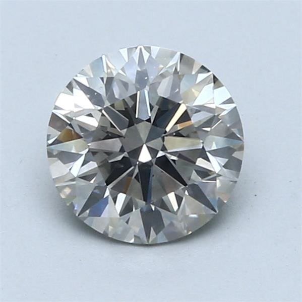 1 pcs Diamante - 1.30 ct - Redondo - Cinzento muito claro - SI2