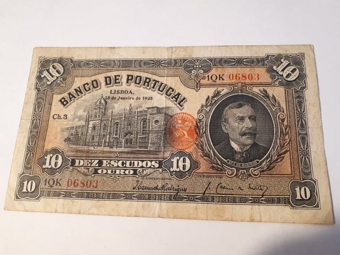 Portugal - 10 Escudos 1925 - Pick 134