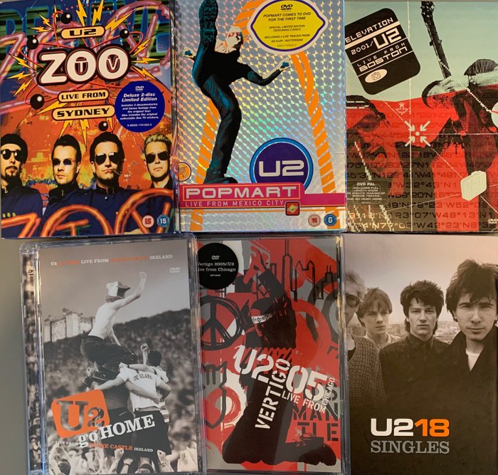DVD Box Sets - Zoo TV, Popmart, Elevation/Boston, Go Home/Slane Castle, Vertigo/Chicago, U218/Milan - Multiple titles - Cofanetto DVD - 2007/2001