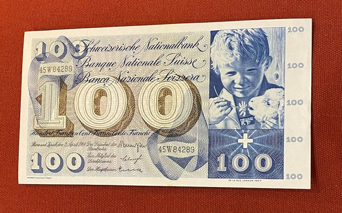 Svizzera - 100 Franken 2 AVRIL 1964 - Pick 49f