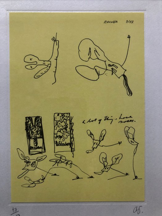 Claes Oldenburg (1929) - Notes in hand