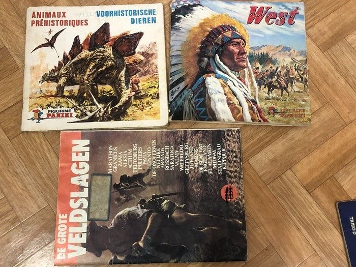 Panini - West + Prehistoric animals + The great battles - 3 album completi - 1976