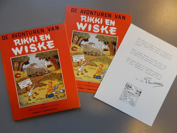 Rikki en Wiske - Integrale Dirk Vermeirre uitgave - sc + map met door Vandersteen gesigneerd blad - 1e druk heruitgave - Broché - EO - (1989)