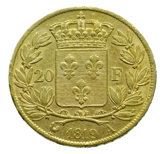 France. Louis XVIII (1814-1824). 20 Francs 1819-A, Paris