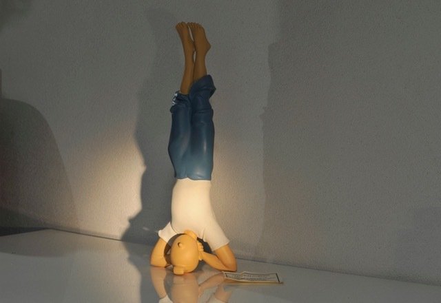 Tintin - Statuette Leblon-Delienne 41 - Tintin yoga - (1987)