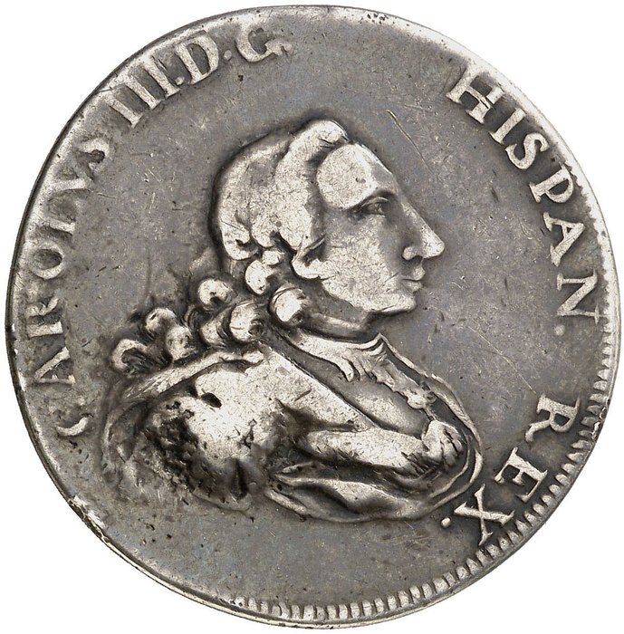 Spanje. Carlos III (1759-1788). 4 Reales Proclamacion - 1759 - Cádiz - RARA