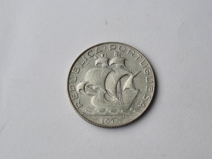 Portogallo. República. 2 ½ Escudos 1937 - Escassa
